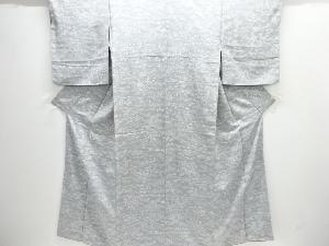 流水に草花模様小紋着物